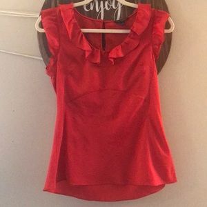 Banana Republic Satin Ruffle Top